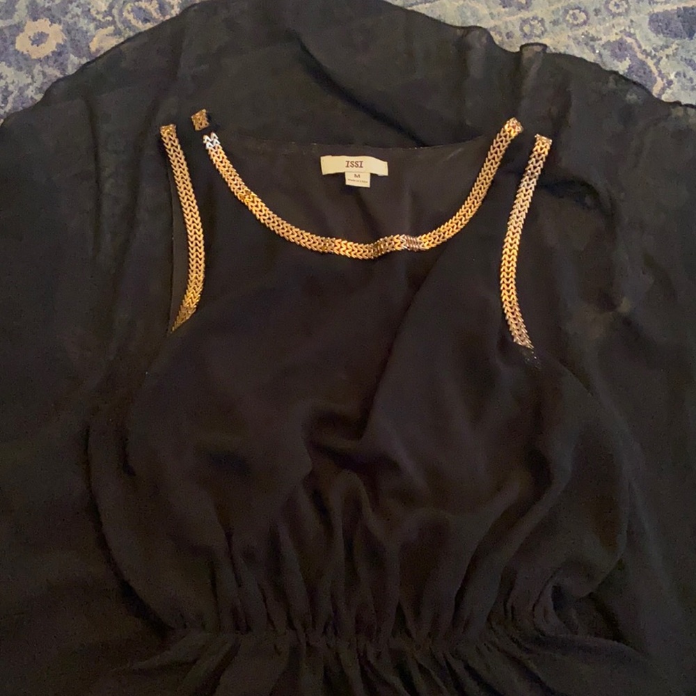 Black high low dress